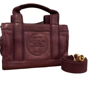 Tory Burch Small Leather Tote with Detachable Strap